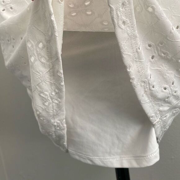 NWT Divided White Tie Spaghetti Strap Eyelet Sundress - Picture 5 of 7